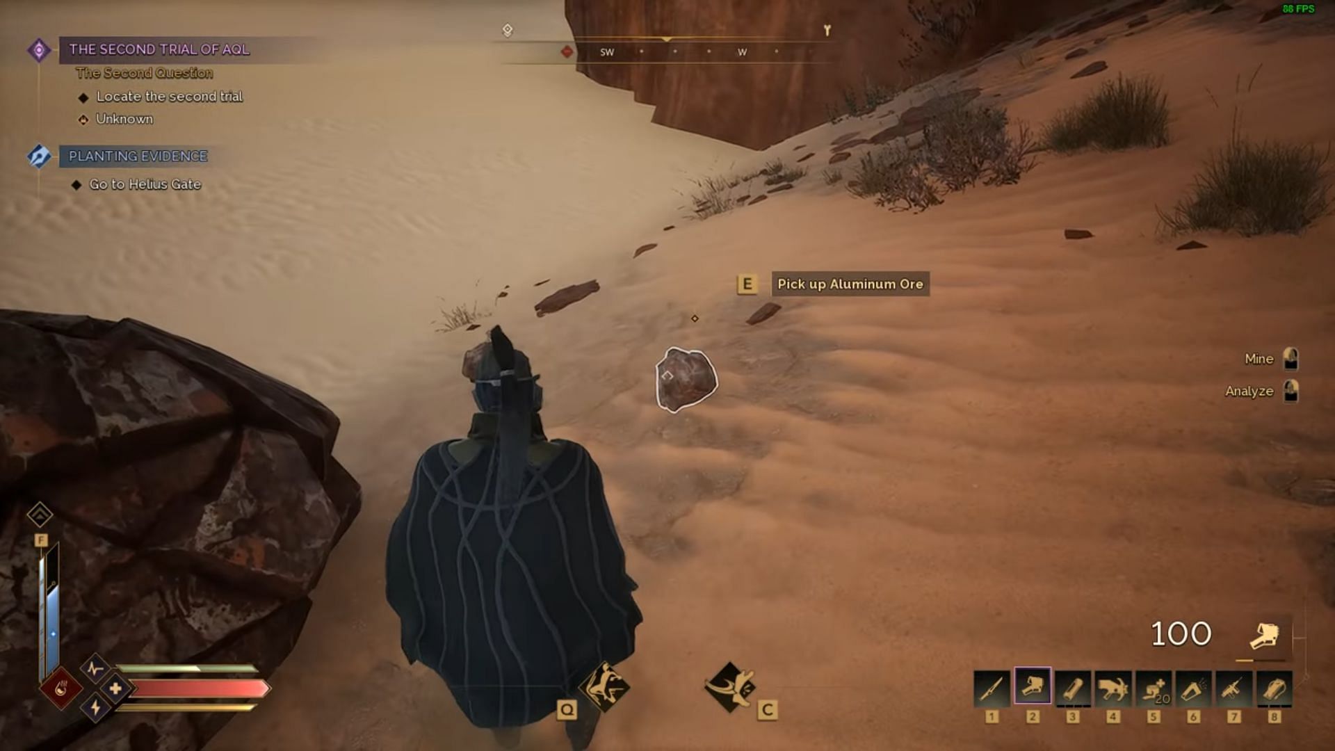 Pick up Aluminum Ore (Image via Funcom||YouTube/Sipder)